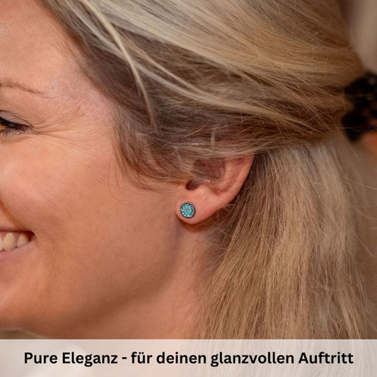 Ohrstecker Bling Bling (Türkis) aus Edelstahl