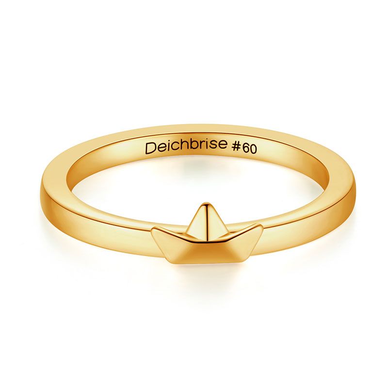 Ring Papierschiffchen aus Edelstahl (Stapelring)