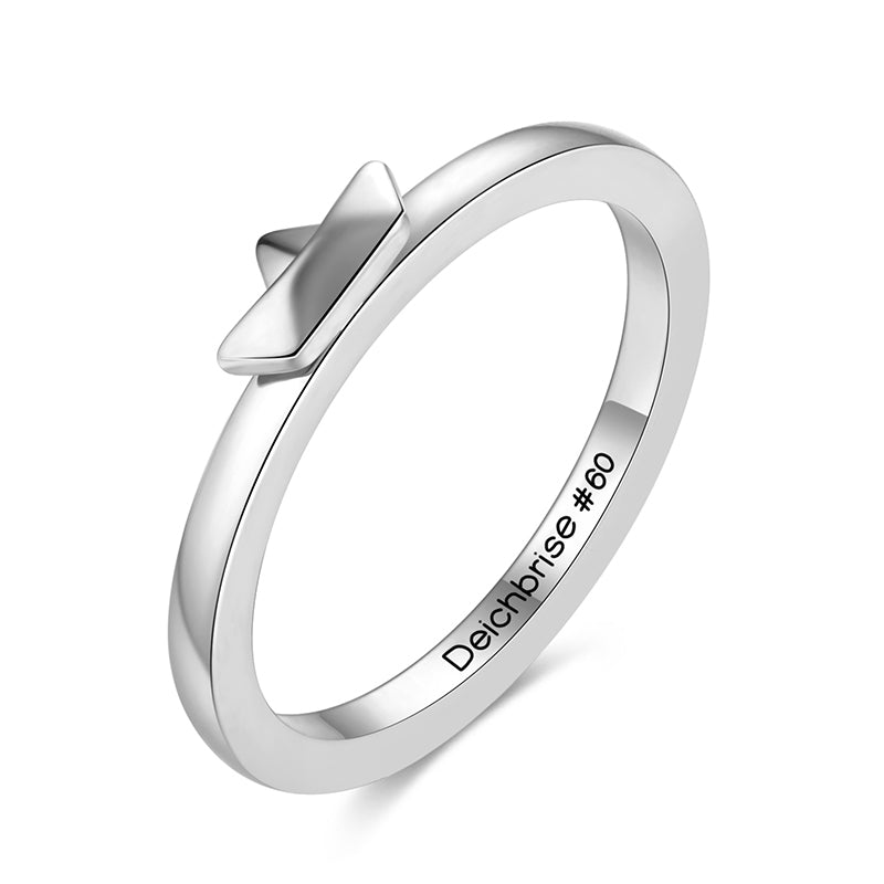 Ring Papierschiffchen aus Edelstahl (Stapelring)