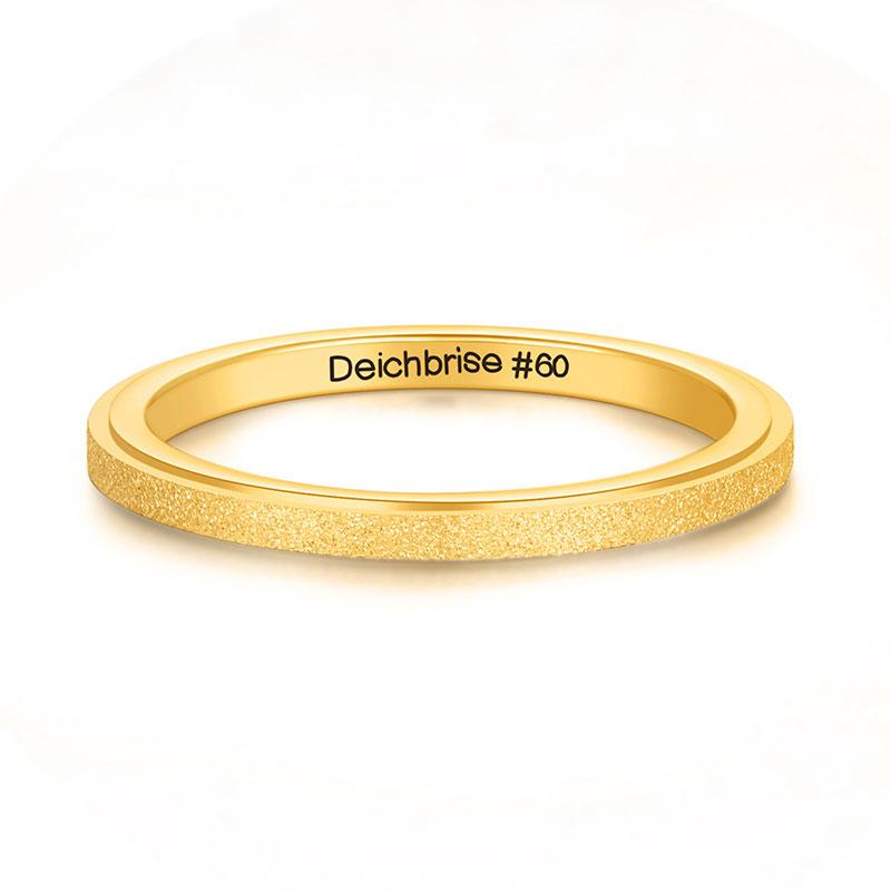 Ring sandgestrahlt 2mm aus Edelstahl (Stapelring)