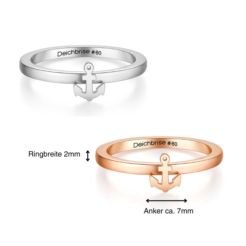 Ring Anker aus Edelstahl (Stapelring)
