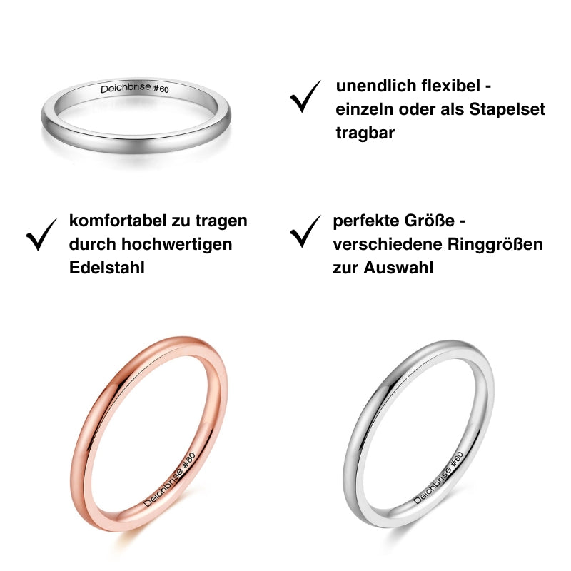 Ring Blanco aus Edelstahl (Stapelring)