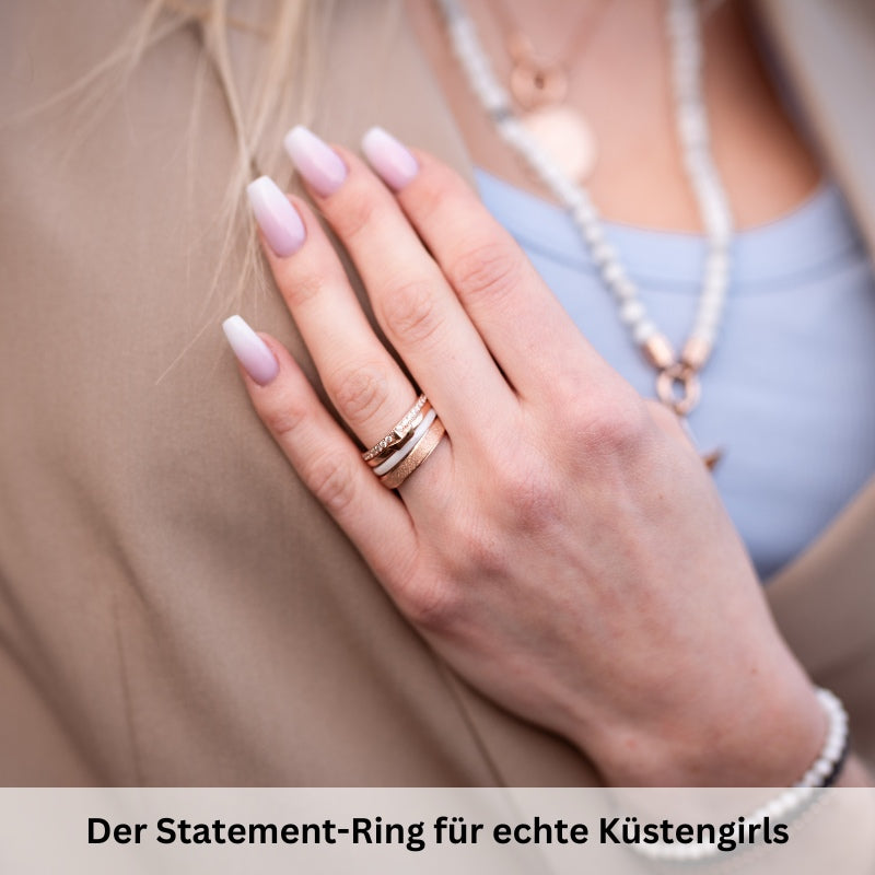 Ring Papierschiffchen aus Edelstahl (Stapelring)