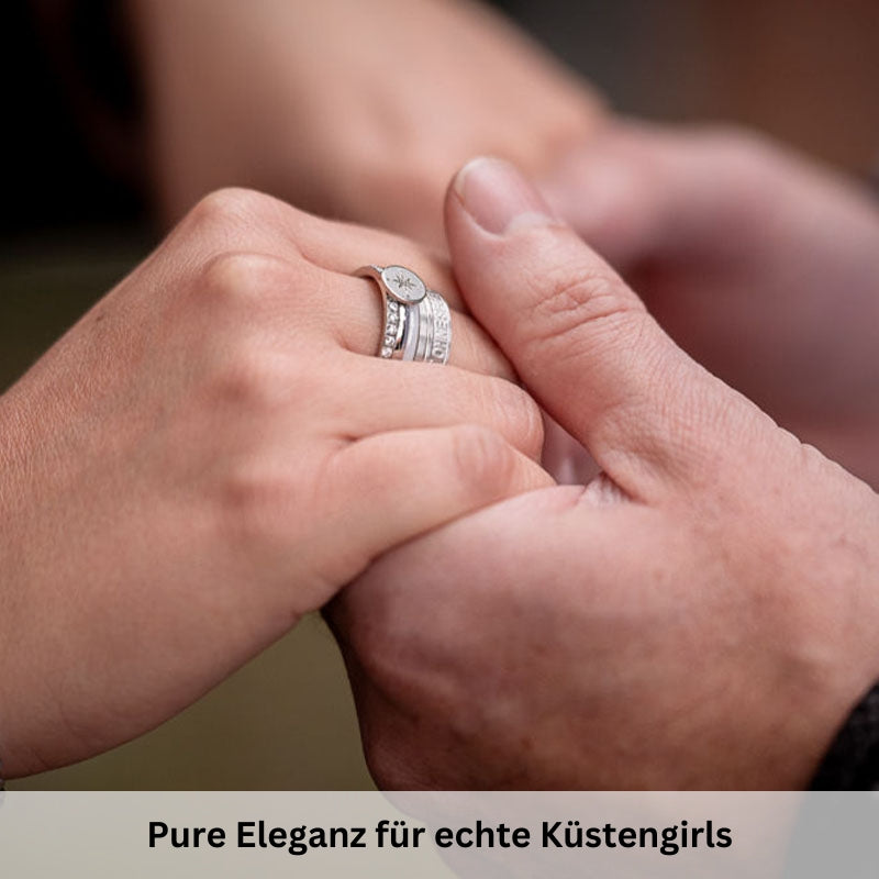 Ring Weiss aus Keramik (Stapelring)