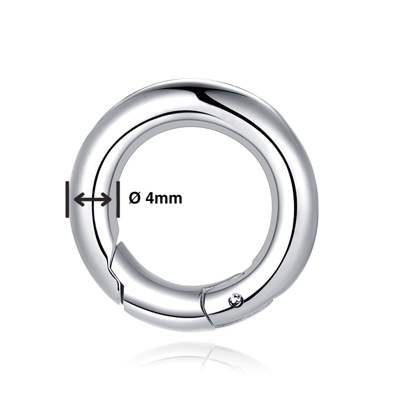 Rundkarabiner für Ketten 1,5cm aus Edelstahl (Kapitän rockt & Küstengirls)