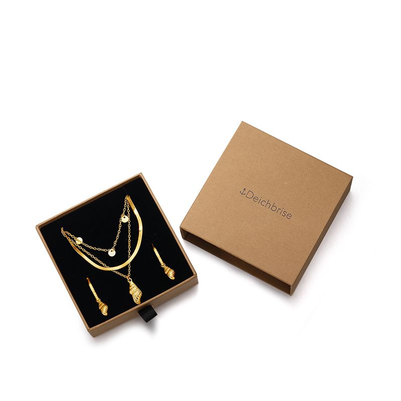 Schmuck-Set Muscheltraum aus Edelstahl