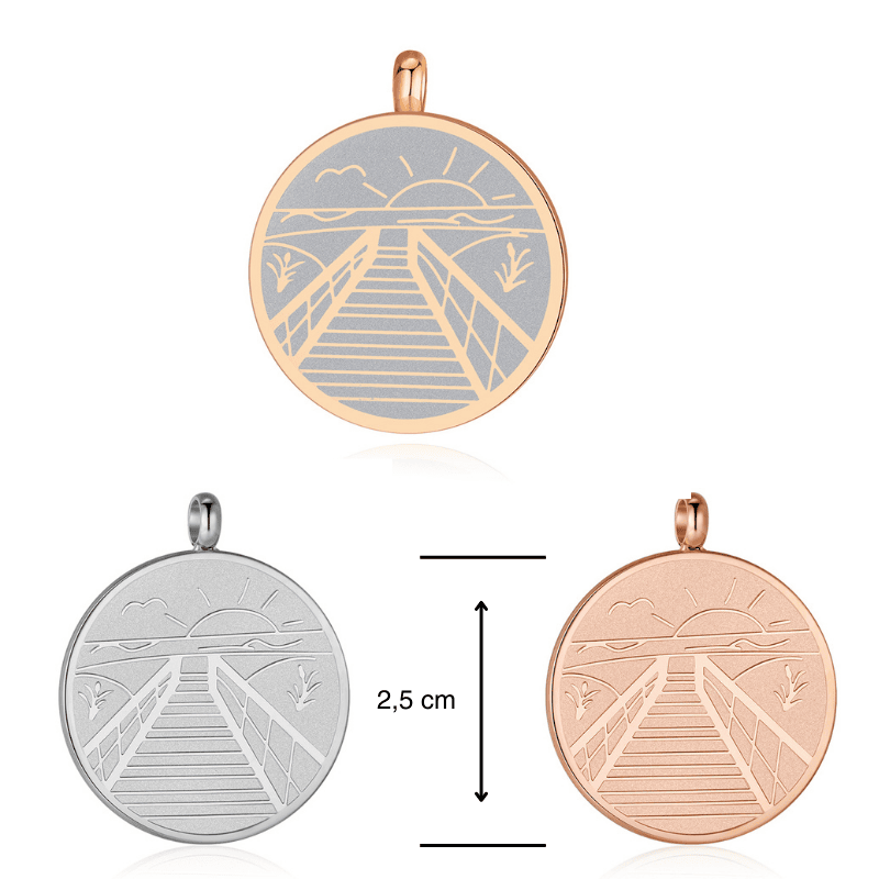 Kettenanhänger Norddeich aus Edelstahl