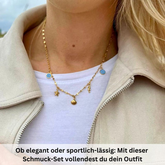 Kette mit Armband Meereswelt