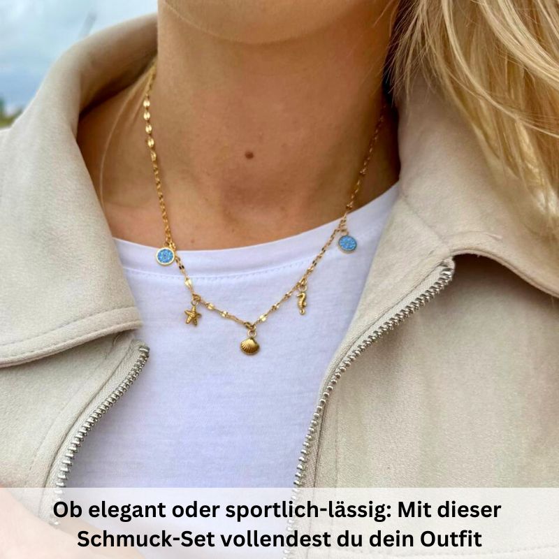 Kette mit Armband Meereswelt