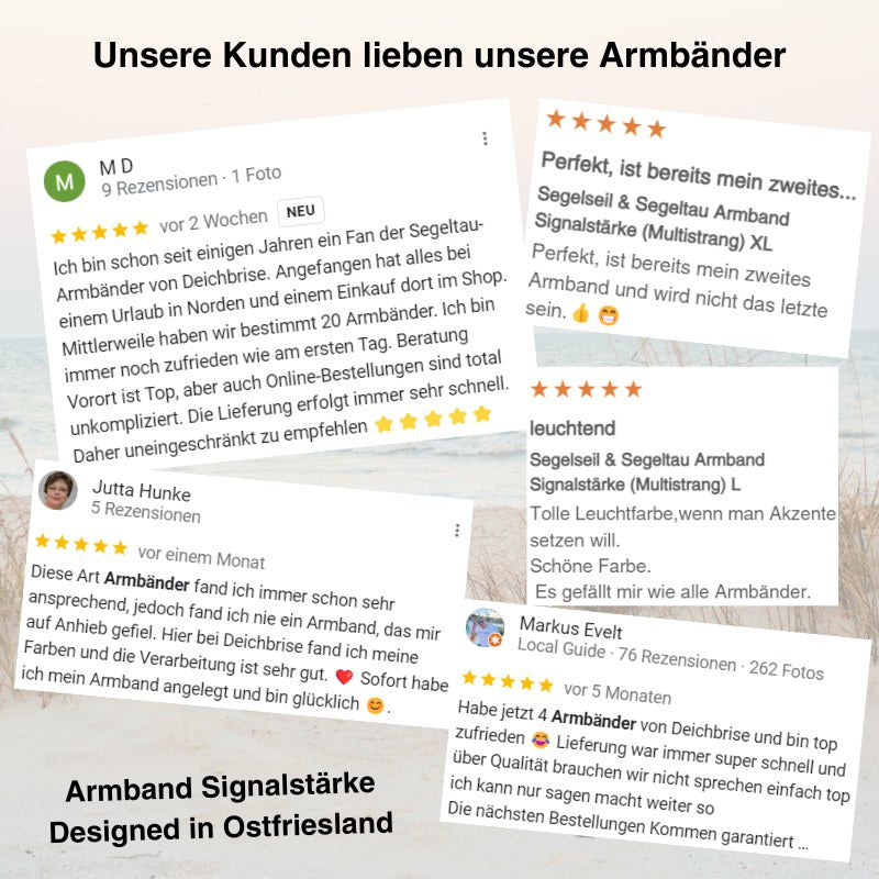 Segelseil & Segeltau Armband Signalstärke (Multistrang)