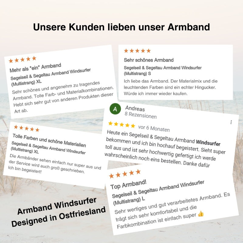 Segelseil & Segeltau Armband Windsurfer (Multistrang)