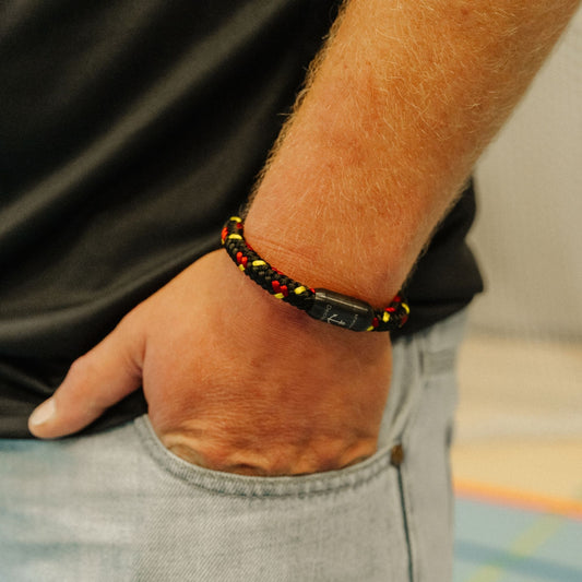 Segeltau Armband Deutschland (8mm)