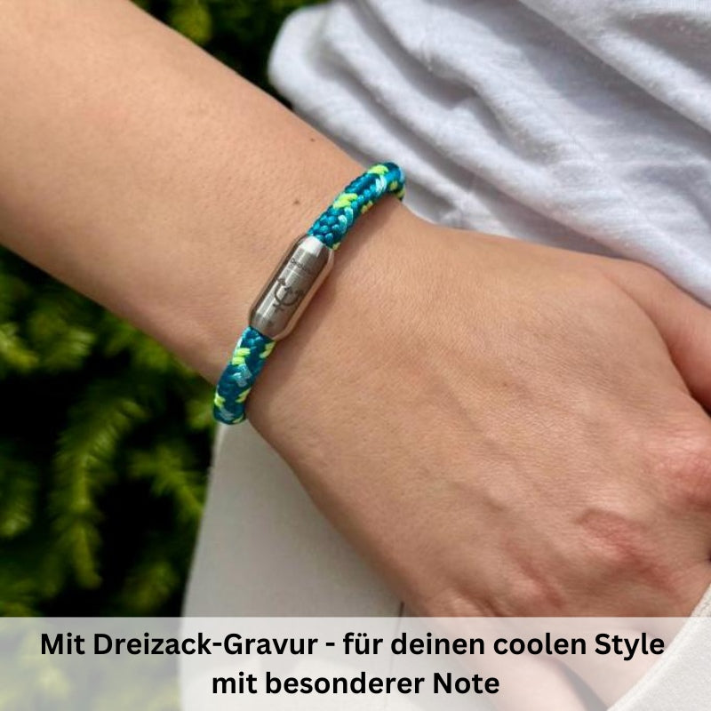 Segeltau Armband Neptuns Kraft (6mm oder 8mm)