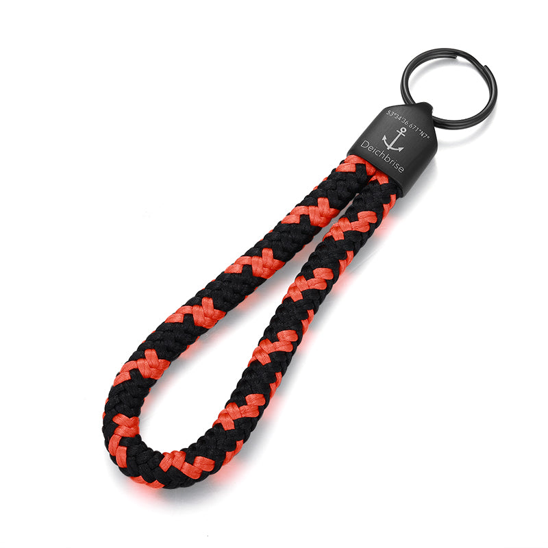 Schlüsselanhänger aus Segeltau Leuchtfeuer (8mm)