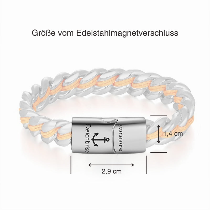 Stahltau Armband Steel Amrum (Kapitän rockt)