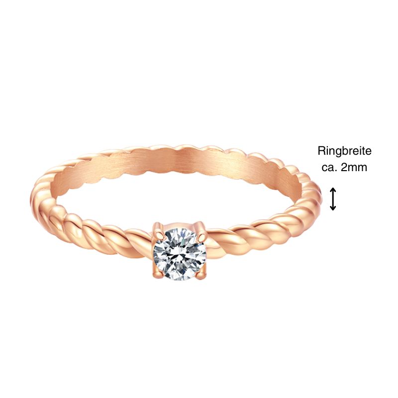 Tauglänzen aus Edelstahl (Stapelring)