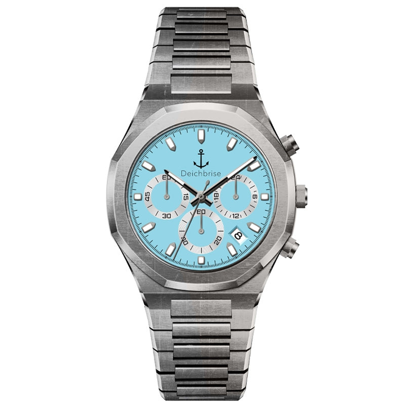 Chronograph Bootsmann 41mm (Herren) (Vintage-Blau)