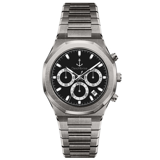 Chronograph Bootsmann 41mm (Herren) (Vintage-Schwarz)