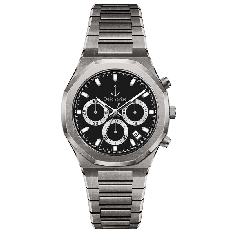 Chronograph Bootsmann 41mm (Herren) (Vintage-Schwarz)