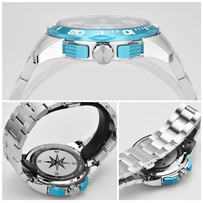 Chronograph Ocean 45mm/55mm inkl. Uhrenbox & 2 Wechselarmbändern (limitiert)