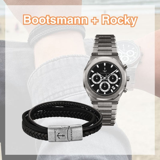 Uhr Bootsmann + Armband Rocky