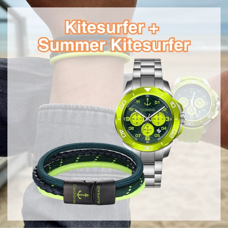 Uhr Kitesurfer + Armband Summer Kitesurfer