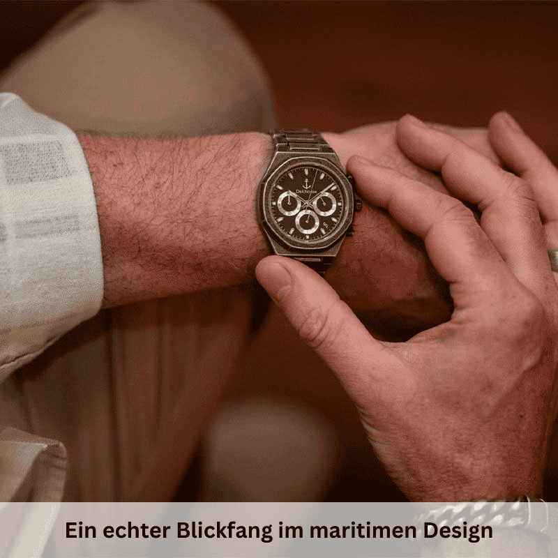 Chronograph Bootsmann 41mm (Herren) (Vintage-Schwarz)