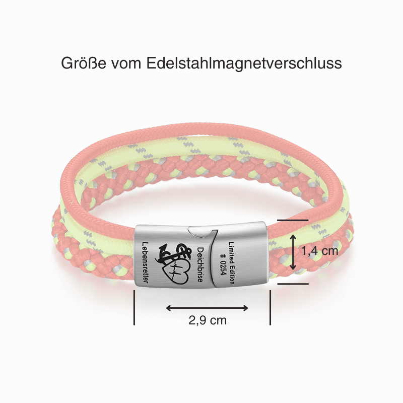 Limited Edition Lebensretter - Multistrang Armband mit Schlüsselanhänger (2000 Stück)