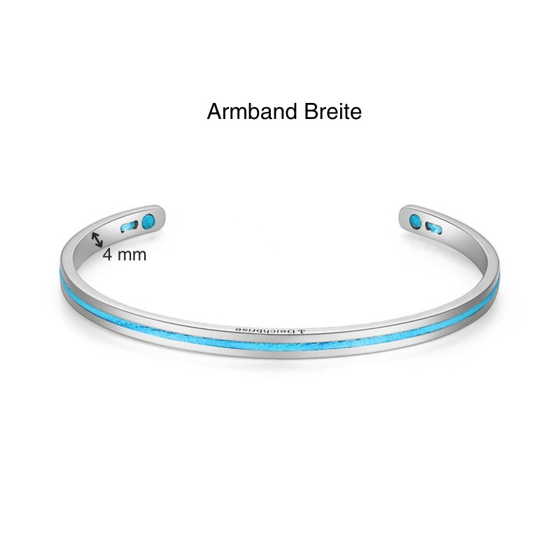 Edelstahl-Bangle Meeresrauschen