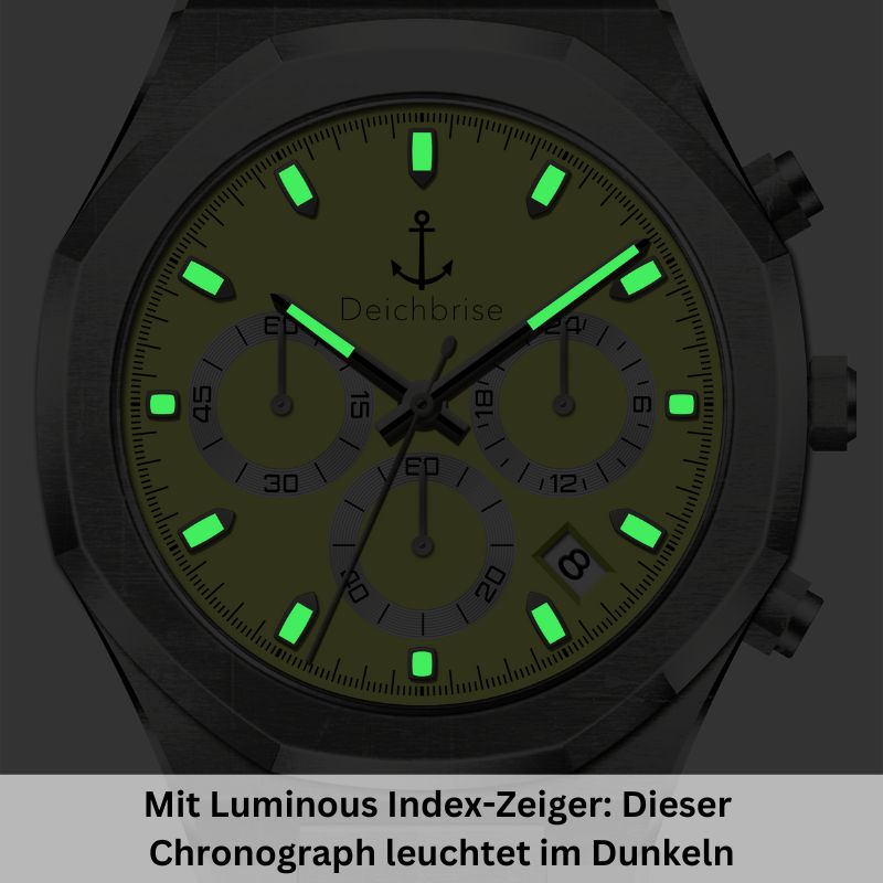 Chronograph Bootsmann 41mm (Herren) (Vintage-Gelb)