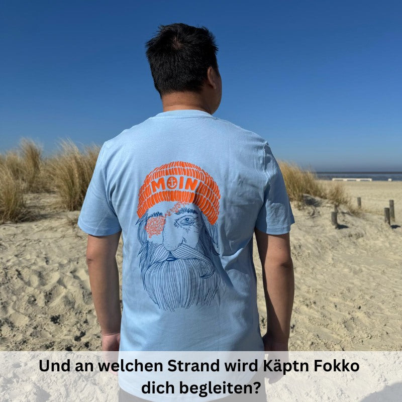 Unisex T-Shirt "Käptn Fokko" (Oceanbreeze)