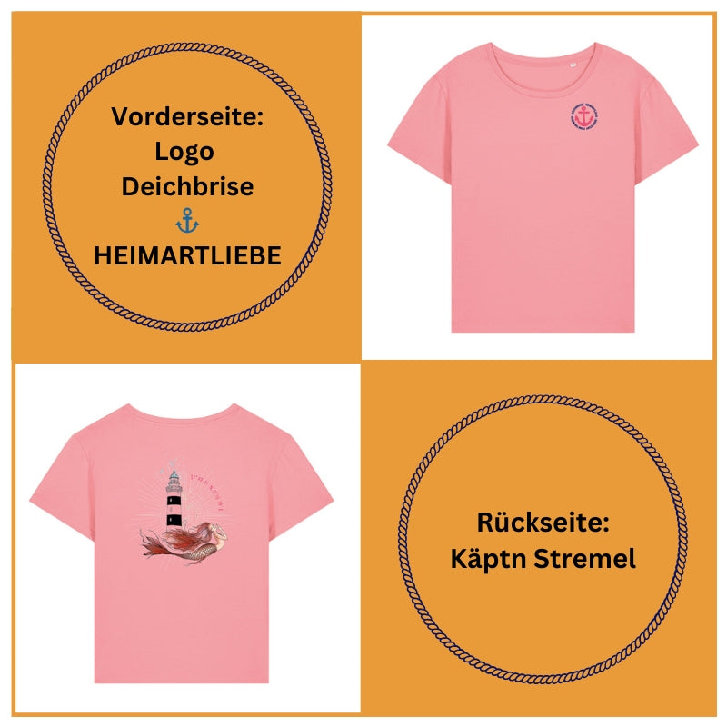 Damen T-Shirt "Nordische Schönheit" (Oceanrose)