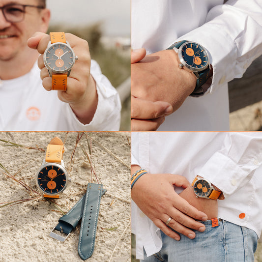 Herren-Uhr Amrum 2.0 - 42mm mit Wechselarmband