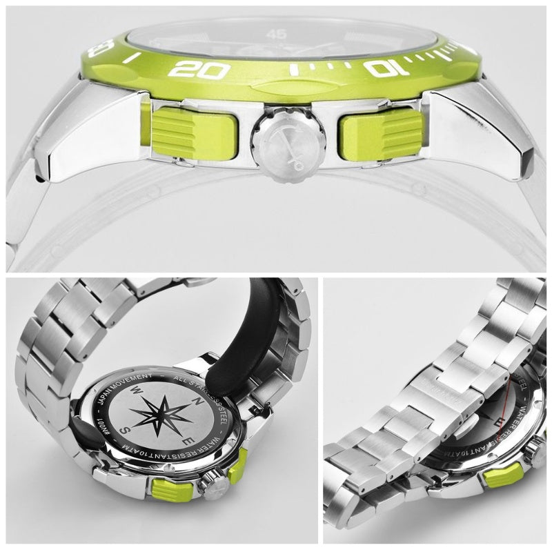 Chronograph Kitesurfer 45mm/55mm inkl. Uhrenbox & 2 Wechselarmbändern (limitiert)
