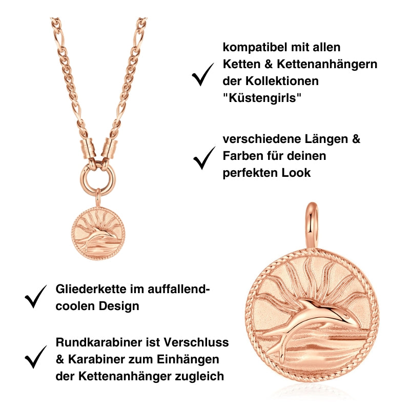 Kette mit Anhänger Delfin