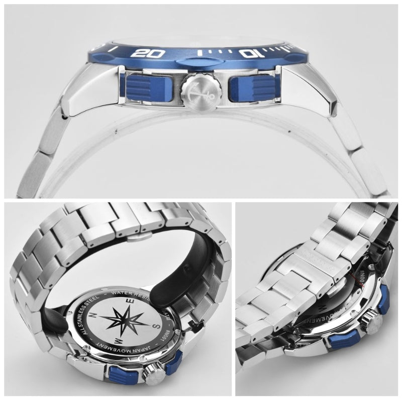 Chronograph Amrum 45mm/55mm inkl. Uhrenbox & 2 Wechselarmbändern (limitiert)