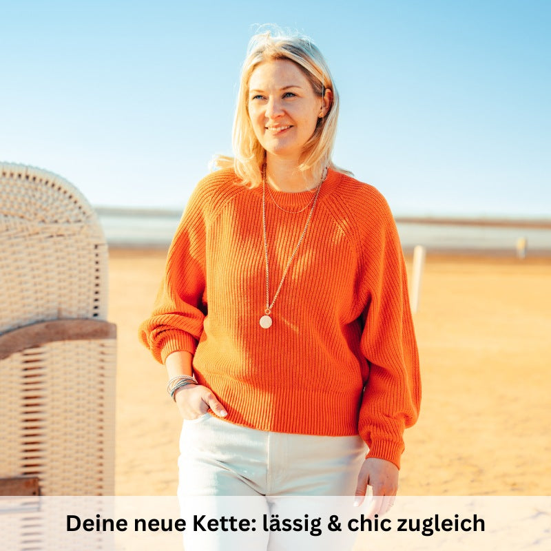 Kette mit Anhänger Strandglück am Norddeich