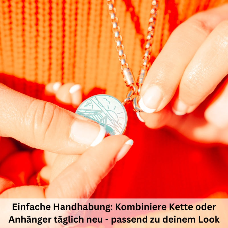 Kette mit Anhänger Strandglück am Norddeich