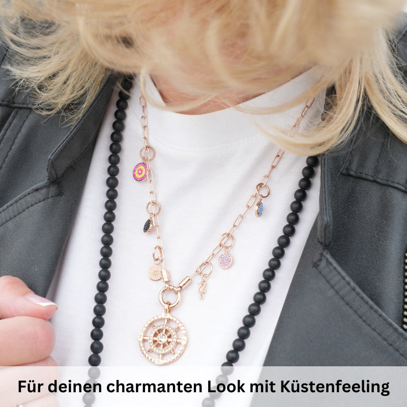 Charms Kette Beach (mit Rund-Karabiner) aus Edelstahl (Click-it)