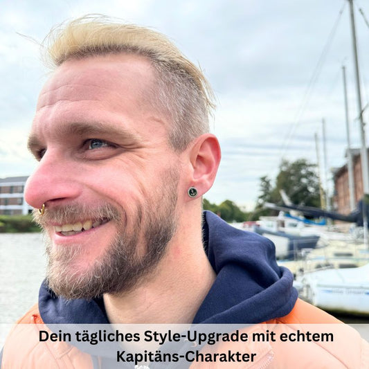 Ohrstecker Anker aus Edelstahl (Kapitän rockt)