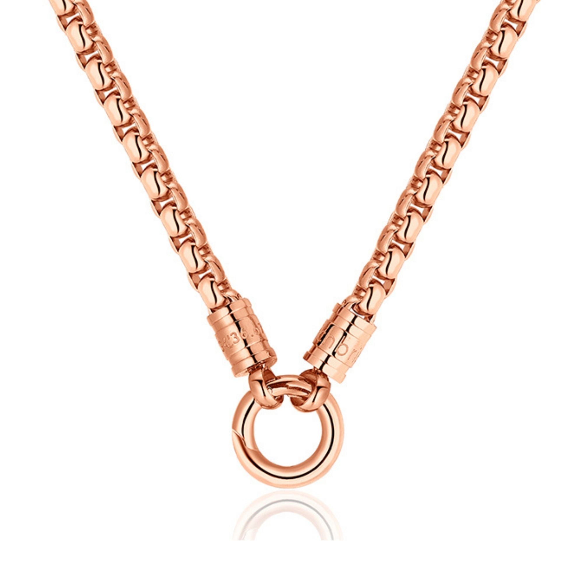 Kette Strandglück 4mm (mit Rund-Karabiner) aus Edelstahl