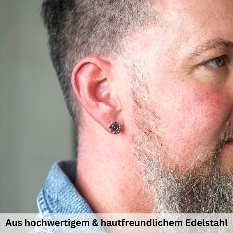 Ohrstecker Kapitän aus Edelstahl (Kapitän rockt)