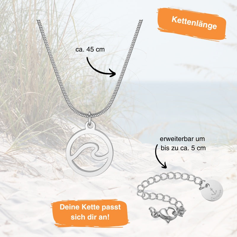 Kette aus Edelstahl Welle