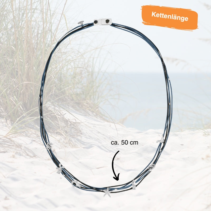 Schmuck Set Ostfriesland mit Seestern-Ohrsteckern aus 925er Silber