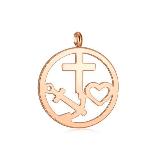 Kettenanhänger Glaube Liebe Hoffnung aus Edelstahl (klein)