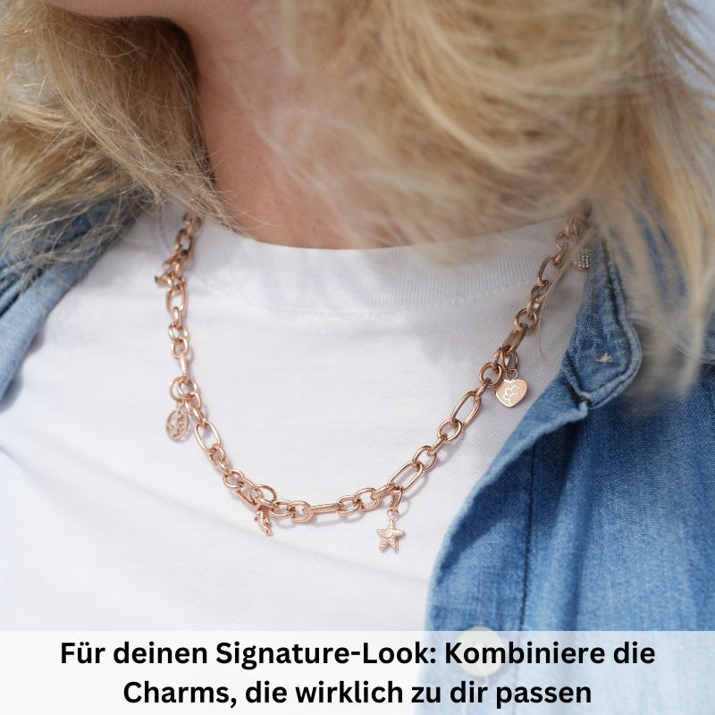 Charm & Clip Seepferdchen aus Edelstahl für Armband & Kette (Click-it)
