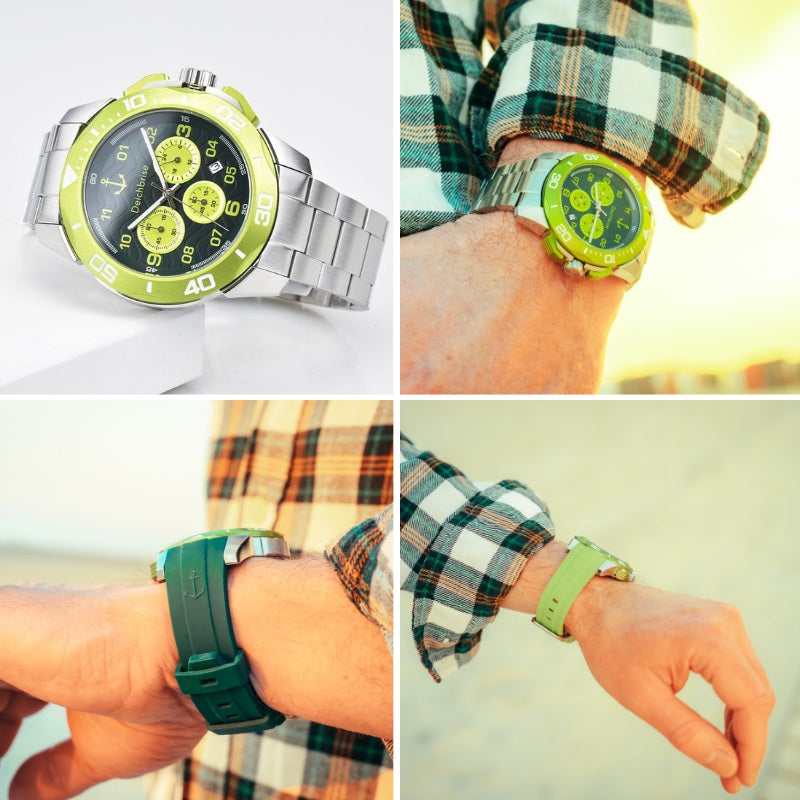 Chronograph Kitesurfer 45mm/55mm inkl. Uhrenbox & 2 Wechselarmbändern (limitiert)