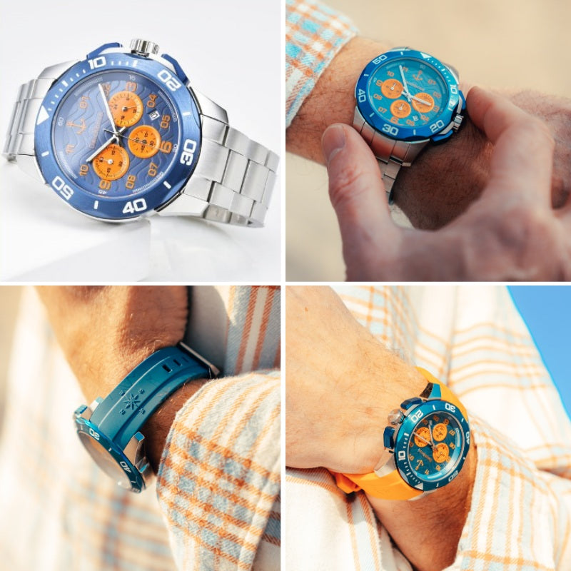 Chronograph Amrum 45mm/55mm inkl. Uhrenbox & 2 Wechselarmbändern (limitiert)