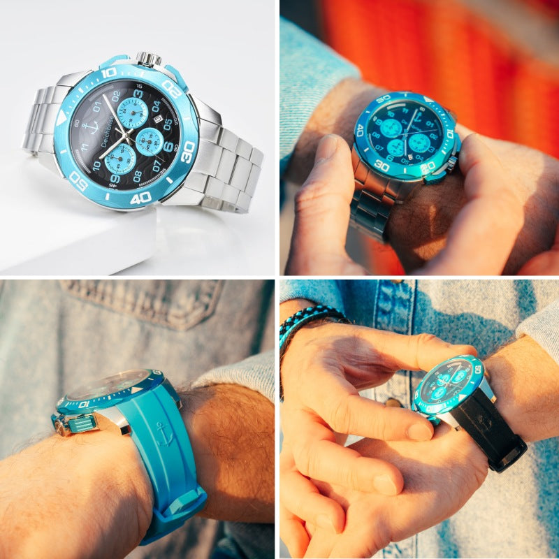 Chronograph Ocean 45mm/55mm inkl. Uhrenbox & 2 Wechselarmbändern (limitiert)