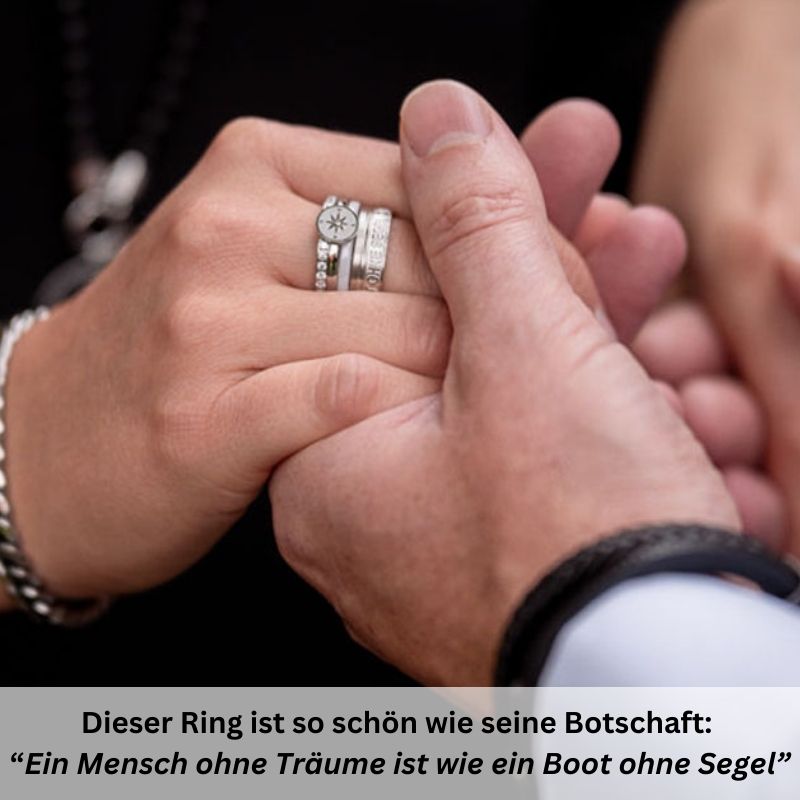 Edelstahl Ring "Ein Mensch ohne Träume" (6mm) (Küstengirls)